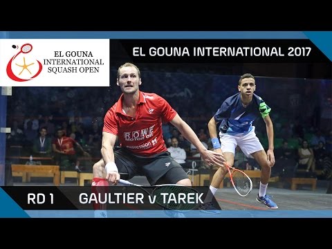 Squash: Gaultier v Tarek - El Gouna International 2017 Rd 1 Highlights