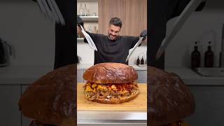Giant BBQ Texas Burger Pepe Chicken 🍔