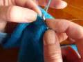 Picking up stitches using a hooked needle