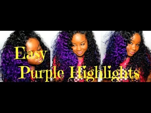 how to get your hair purple