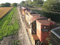 BN 5383 leads a 15 car freight train at IRM