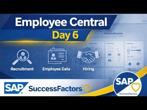 SAP SuccessFactors Employee Central Day 6 | Provisioning Switches & Settings