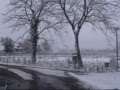 In de sneeuw