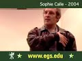 sophie calle   european graduate school 2004 1/2