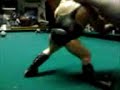 Super WWF Wrestlefest pool table match.