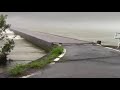 四万十川増水 高瀬沈下橋. Flooding of the Shimanto River 沈下