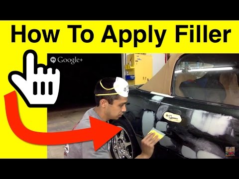 How To Repair Dents With Filler – Lay Body Filler Over Dents (b…