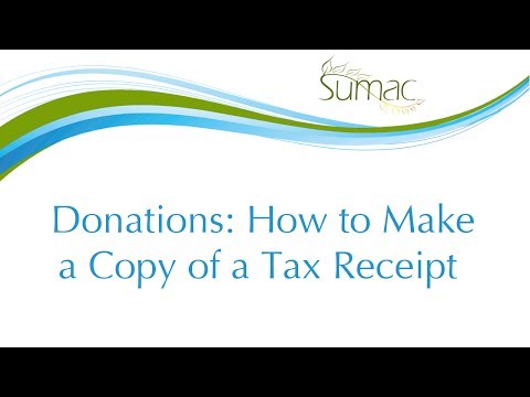 how to provide tax receipts for donations
