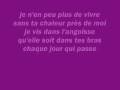 je t'aime et tu me fais souffrir