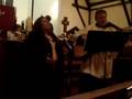 Sandra Montes singing at her brother Alex's ordination in 20