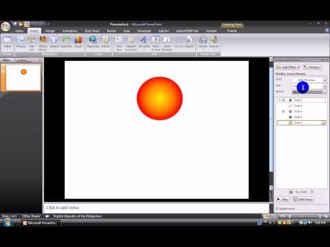 how to fill effects on powerpoint 2007