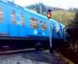 Railroad crossing in Ermua: Euskotren UT 200 to Bilbao