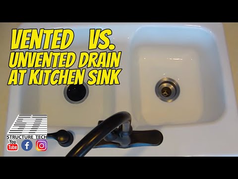 how to vent kitchen sink