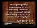 Mateo Kapitolo 18 - Mapalad ang Bumabasa Mateo Kapitolo 18 - Mapalad ang Bumabasa