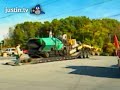 pilotcar.tv - Unloading paving equipment Buchanan NY part 1