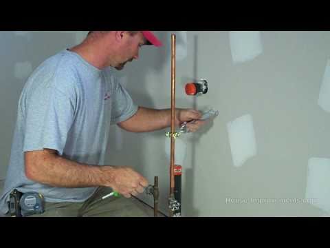 install - Shannon from http://www.house-improvements.com shows you how to install a water line to your fridge so you can use your fridge's ice maker or water dispenser...