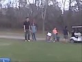 Golfing hit by golf ball