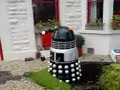 Homemade Darlek compost bin.