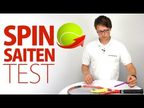 Test Tennissaiten mit Spin-Eigenschaft