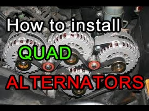 Installing QUAD ALTERNATORS Part 1 (Crossfire Hummer, 20,000RMS+)