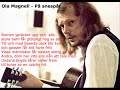 Ola Magnell - P� snesp�r