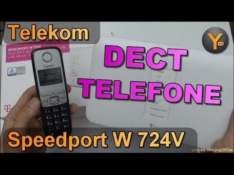 Telekom Speedport W724V: Einrichtung von DECT Schnurlos-Telefonen (z.B. Gigaset)