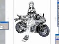 Motorrad-Video How i Make a Manga Drawing (Girl on a Yamaha R6)