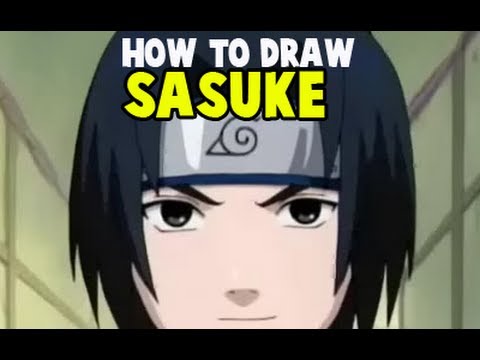 how to draw uchiha sasuke step by step