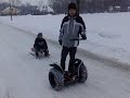 segway x2 zima sanki kulig