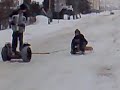 segway x2 zima sanki kulig