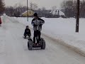 segway x2 zima sanki kulig