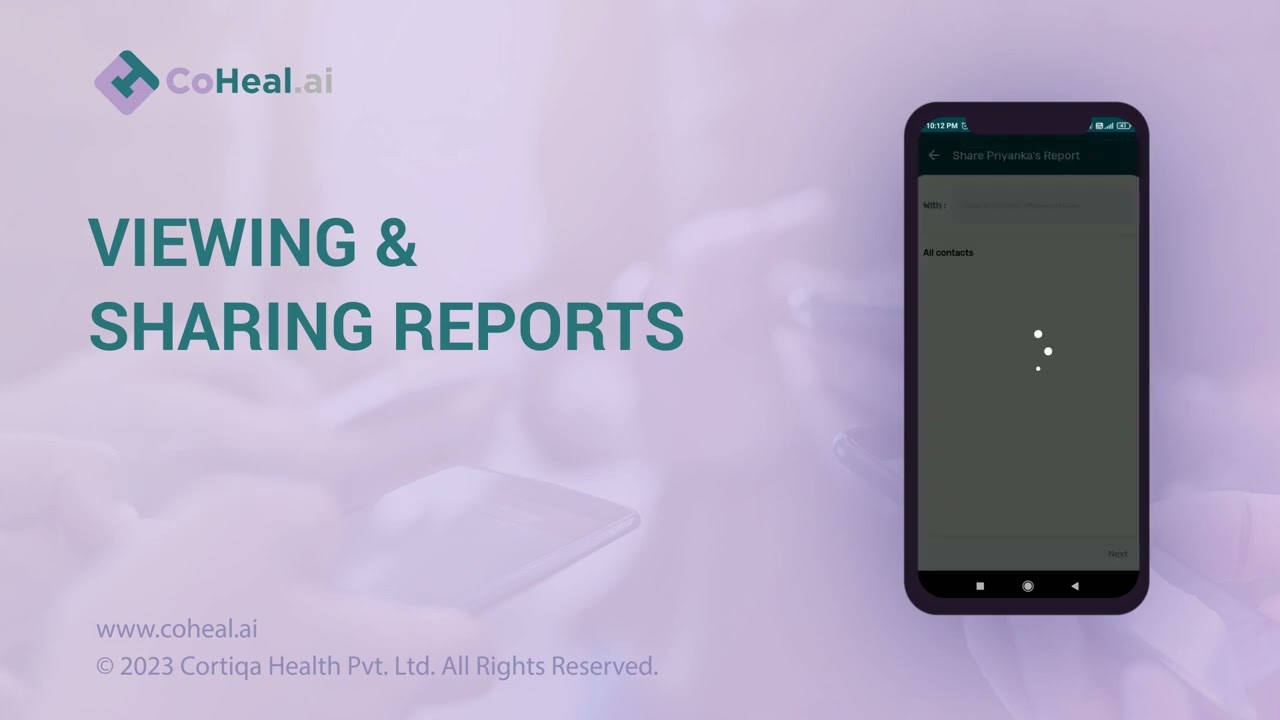 CoHeal Viewing & Sharing Reports Explainer Video