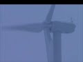 this video filmed by a resident of byron wisconsin who lives inside of the wind farm there. he was out plowing his driveway when he saw a piece of ice the size of a bedsheet come from the turbine.

he got his video camera and filmed the turbine. theres no flying ice in this video, but the turbine blades clearly have ice and snow on the blades- except for the one where the big chunk fell off.

residents inside this industrial wind farm in fond du lac county were told ice throw from turbine blades isn't a problem. they were told if ice forms on the blades, the turbine automatically shuts down. people who are spending their first winter in the wind farm tell another story.