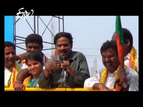 election - Comedian Venu Madhav Continues His Attractive Speech In His Election Campaigning.