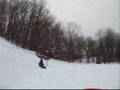 extreme sledding, jumping, and wipeouts