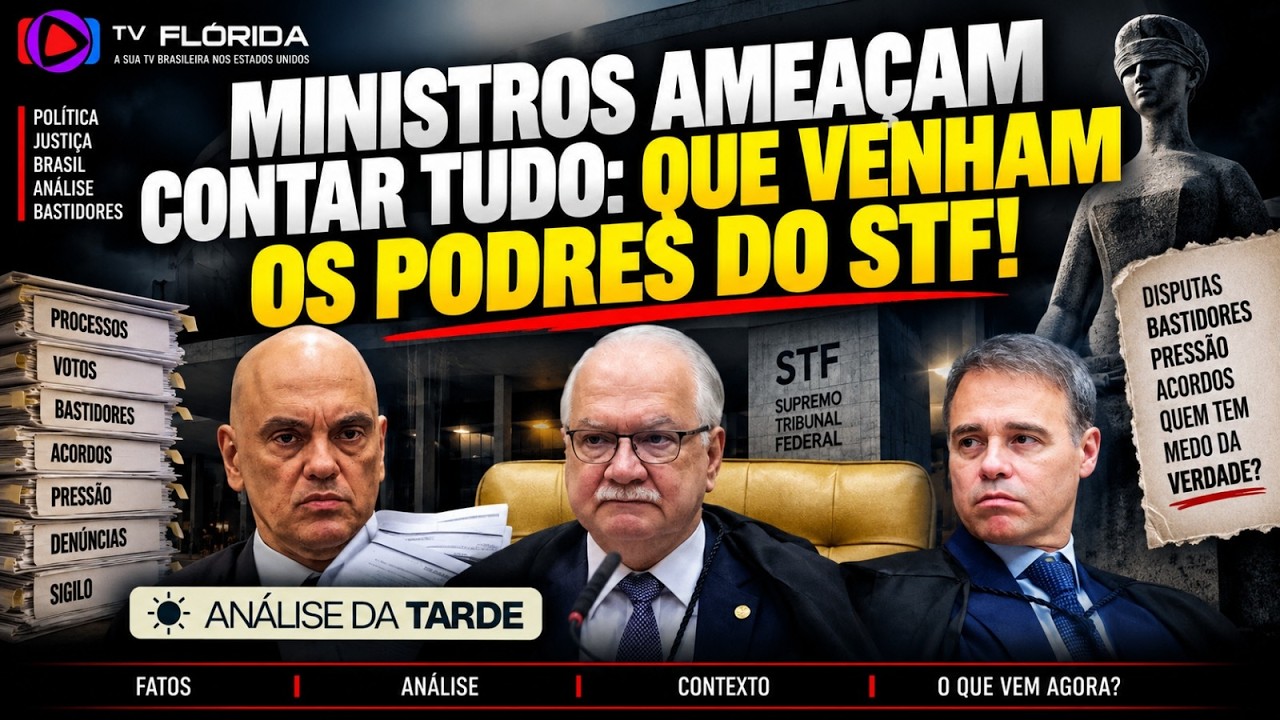 🚨 Ministros Ameaçam Expor os Podres do STF Que Contem TUDO!