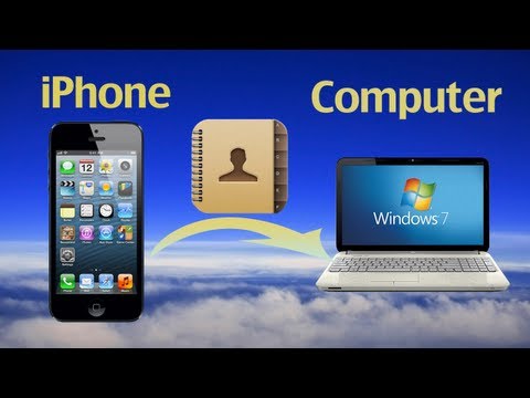 how to sync contacts from iphone to computer