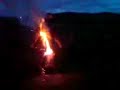Dorge and his burning effigy