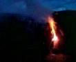 Dorge and his burning effigy
