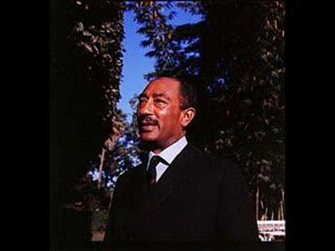 Ahmed Sedddik with President Sadat