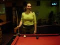 anais s playing pool at the fluid oz, elisabeth st, melbourne