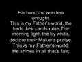 Christian Hymns: This is my Father's world