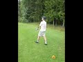 Backwards golf shot