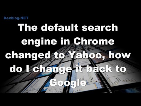 how to remove yahoo search