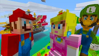 Minecraft Wii U | Mario Series | Princess Peach VS Mario