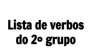 Lista de verbos do 2° grupo em Francês 