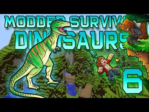 Minecraft: Modded Dinosaur Survival Let's Play w/Mitch! Ep. 6 - TYRANNOSAURUS IS GROWING UP!