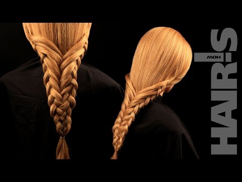 How to do a fishtail braid with braided perimeter hairstyle