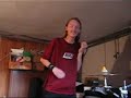 Heavy christmas metal headbanging