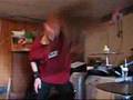 Heavy christmas metal headbanging